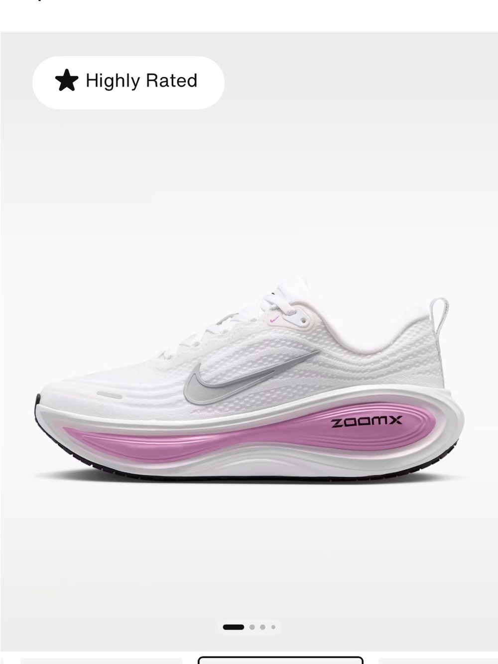 Nike Women's White & Pink ZoomX Running Shoe